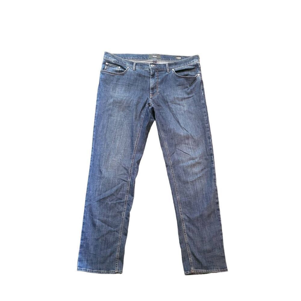 Brax Jeans Men's 40 Blue Cooper Classic Straight Lyocell Comfort Stretch